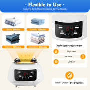 Elektrische Wasdroger - Smart Droogrek - Hangende Kleding Droger - Droger Voor Kledingkast - Warme Lucht Droger - QUORE