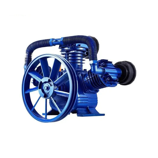 Compressor Pompkop – Luchtcompressor Kop – 3-Cilinder Pomp – 10PK Motor – 185 PSI Werkdruk – Oliegesmeerde Constructie - QUORE