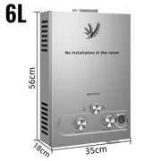 VEVOR LPG liquefied petroleum gas water heater 6L 8L 10L 12L 16L 18L liquefied petroleum gas propane butane water heater