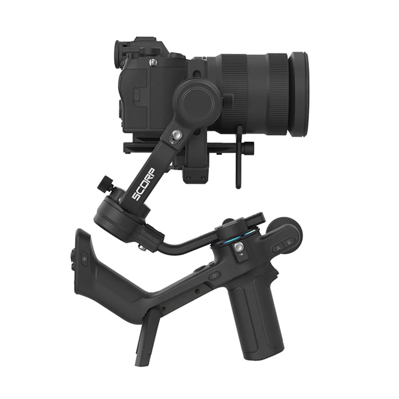 Gimbal Smartphone - Stabilizer for Smartphone &amp; Camera - Gimbal for Smartphone &amp; Camera - Handheld mirrorless - Roll angle 320° - Course angle 360° - 3-Axis - All-in-one - Black