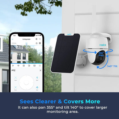 Reolink 4G LTE Battery Camera 5MP PIR Motion Cam AI Animal Detection 2-Way Audio Outdoor Security Cameras with Solar Panel