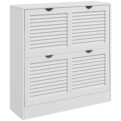 Schoenenrek – Schoenenkastje – Schoenenopberger – Schoenenschuiflade – Compact Formaat – Verstelbare Legplanken – 16 Paar Opbergruimte