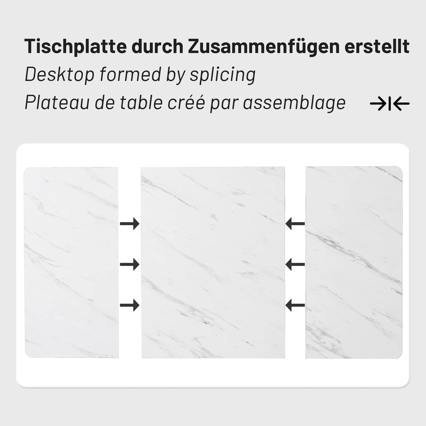 Eettafel – Tafel – Keukentafel – Werktafel – Dinertafel – 140x80x75 cm – Metaal Frame – Verstelbare Poten