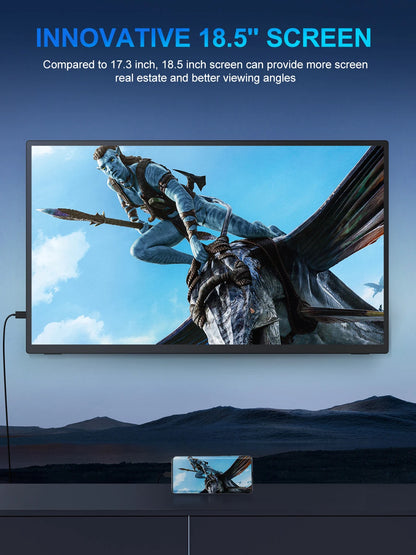 Gamingmonitor – gaming scherm – portable monitor – usb-c monitor – hdmi monitor – 18,5 Inch IPS Display – 120Hz Verversingssnelheid