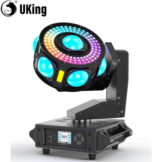 Moving Head Licht – DJ Licht – Stage Light – Partyverlichting – RGBW LED Licht – 160W Vermogen – 3-Assige Draaibaarheid – EU Plug
