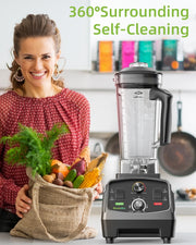 Blender - 2L Jar - Smoothie Maker - Blender Smoothie - 45000RPM - 2200W - 3HP - BPA Free - Gray