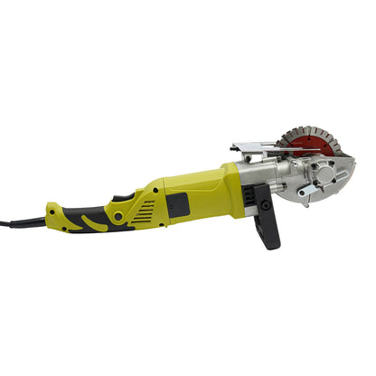 Muurfrees - Muurfrees Sleufmachine - Betonfrees - Betonsnijder - Elektrisch - Cirkelzaag - 4000W - Waterkoeling - In Diepte - en Breedte Instelbaar - Groeffrees - Voor Muur & Wand