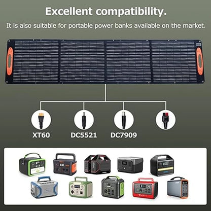 Zonnepaneel – Zonne-energie - Opvouwbaar - Draagbaar – Mobiel Zonnepaneel – 210W  – Waterdicht IP68 – Monokristallijn – Geschikt Voor Outdoor