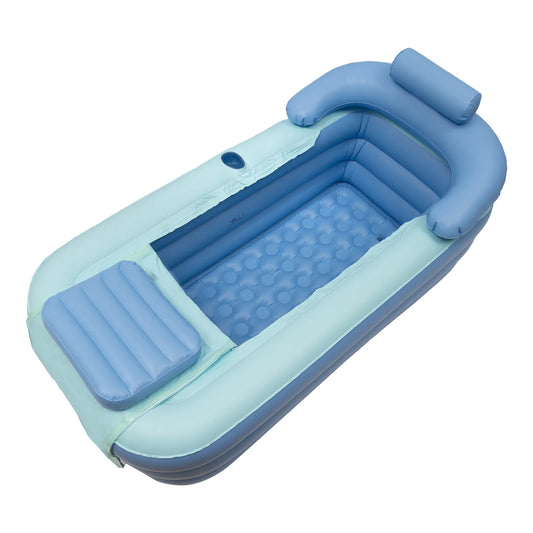Opblaasbaar Bad – Zwembad voor Binnen & Buiten – Tubble 150x80cm – Blauw – Zwemspeelgoed & Opblaasbaar Zwembad voor Kinderen en Volwassenen