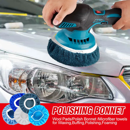 Polijstmachine Auto - Mini - Polijstmachine - Accu - Poetsmachine - 6000RPM Draadloos - 12V Elektrische - 6 Snelheden - Waxen - Compact - Krachtig -2 Batterijsets