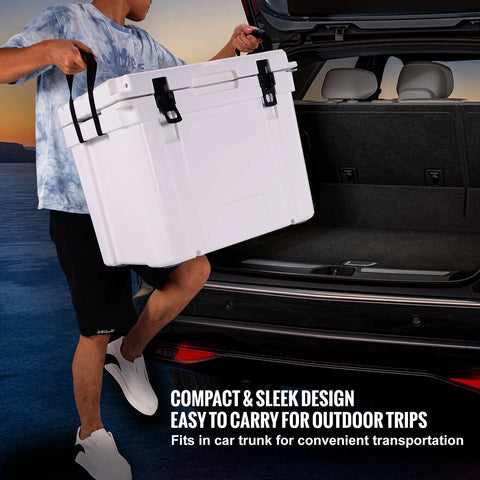 Cooler Box - Coolers - Cooler Box Car - Cooler Box - 45QT - Cooler Box Small - with Heavy Duty Handle, Ice Chest Lunch Box