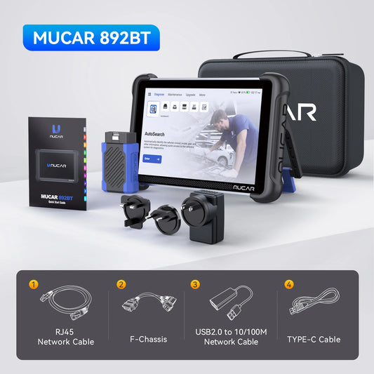 OBD2 Scanner – Diagnoseapparaat – Uitleesapparaat – Codelezer – Diagnose Tool – 8 Inch Touchscreen – Bi-directionele Functies - QUORE