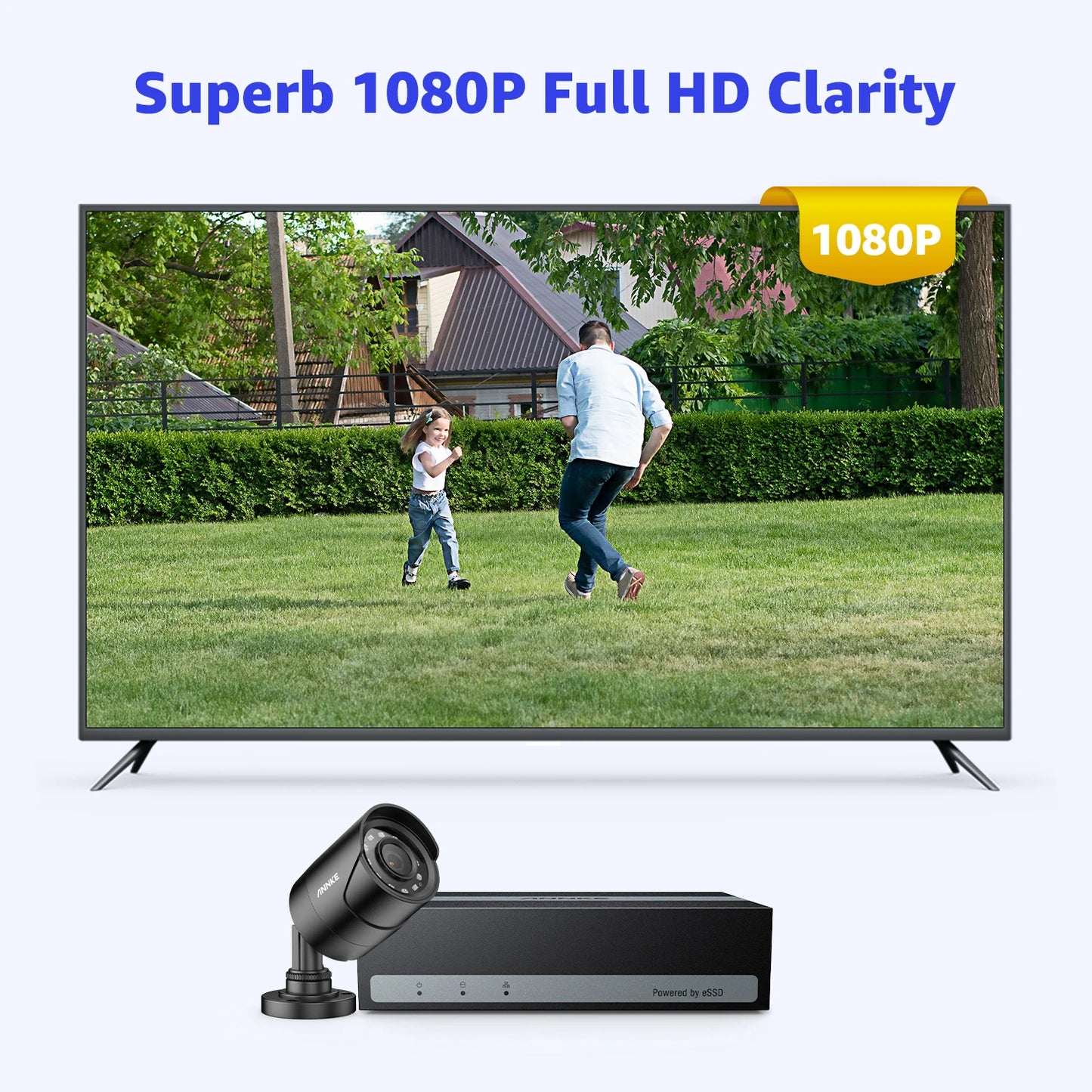 8-kanaals Beveiligingsset – Camerasysteem – Bewakingscamera – HD Beveiliging – Video Surveillance – 1080p Full HD – 1TB SSD Opslag
