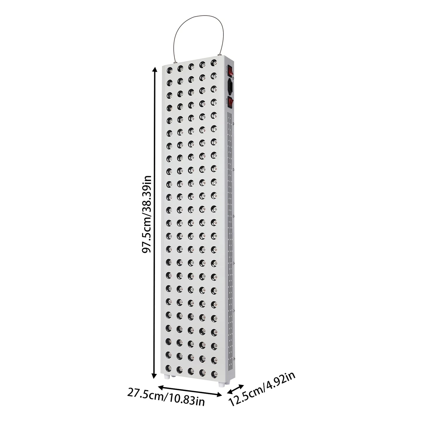 LED-Lichttherapielamp – Roodlichtapparaat – NIR Therapie – Lichtapparaat – Pijnverlichting – 600W Vermogen – Groot Behandelingsoppervlak - QUORE