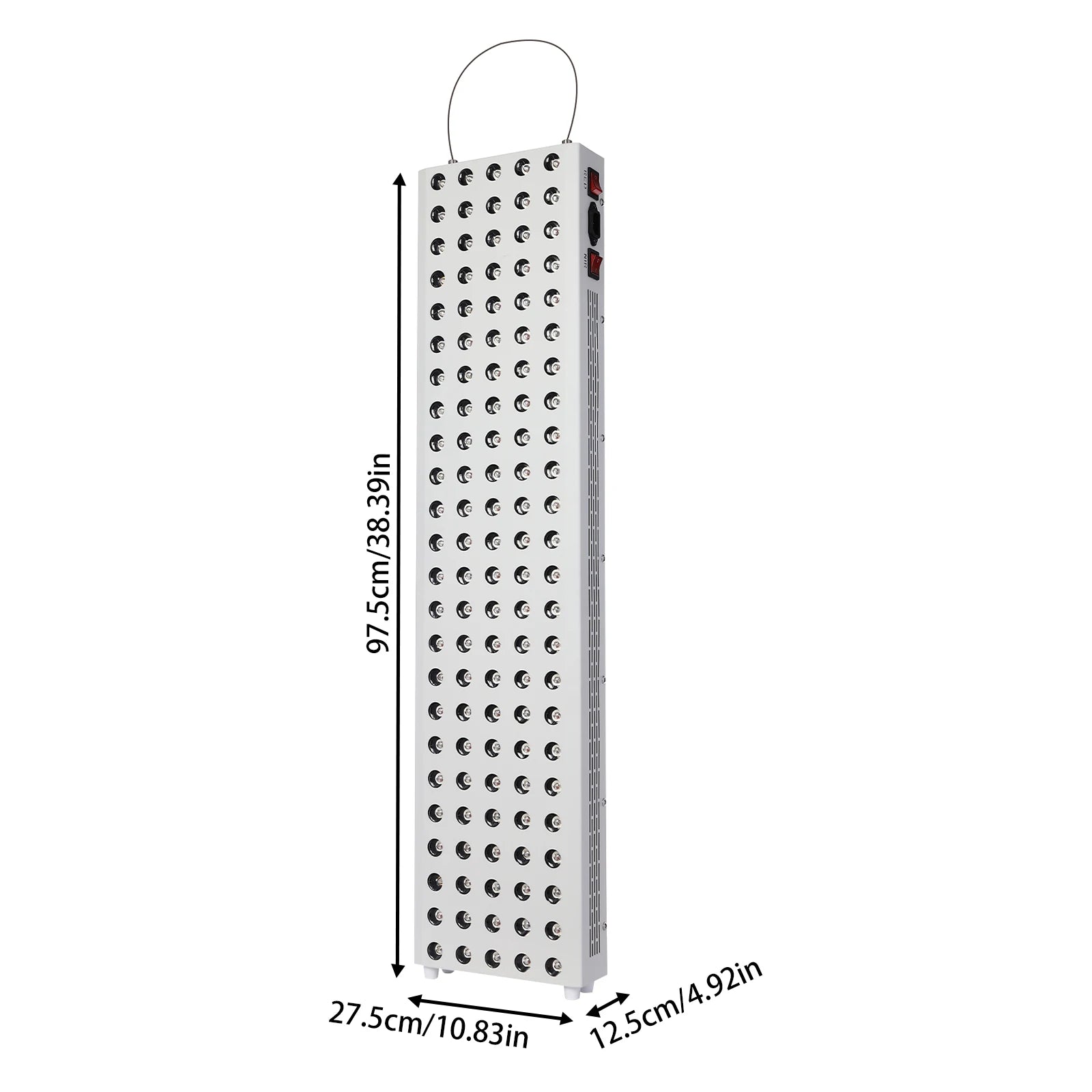 LED-Lichttherapielamp – Roodlichtapparaat – NIR Therapie – Lichtapparaat – Pijnverlichting – 600W Vermogen – Groot Behandelingsoppervlak - QUORE