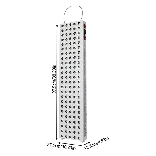 LED-Lichttherapielamp – Roodlichtapparaat – NIR Therapie – Lichtapparaat – Pijnverlichting – 600W Vermogen – Groot Behandelingsoppervlak - QUORE