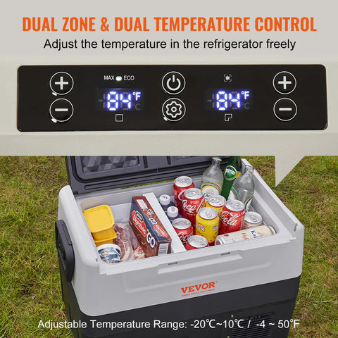Koelkast - Minifridge - Minifridge voor drankjes - kleine koelkast - Koelkasten - met Wiel Compressor Vriezer voor Camping Picnics Auto Thuis Reizen - 55L