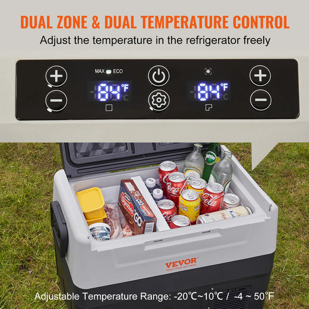 Koelkast - Minifridge - Minifridge voor drankjes - kleine koelkast - Koelkasten - met Wiel Compressor Vriezer voor Camping Picnics Auto Thuis Reizen - 55L