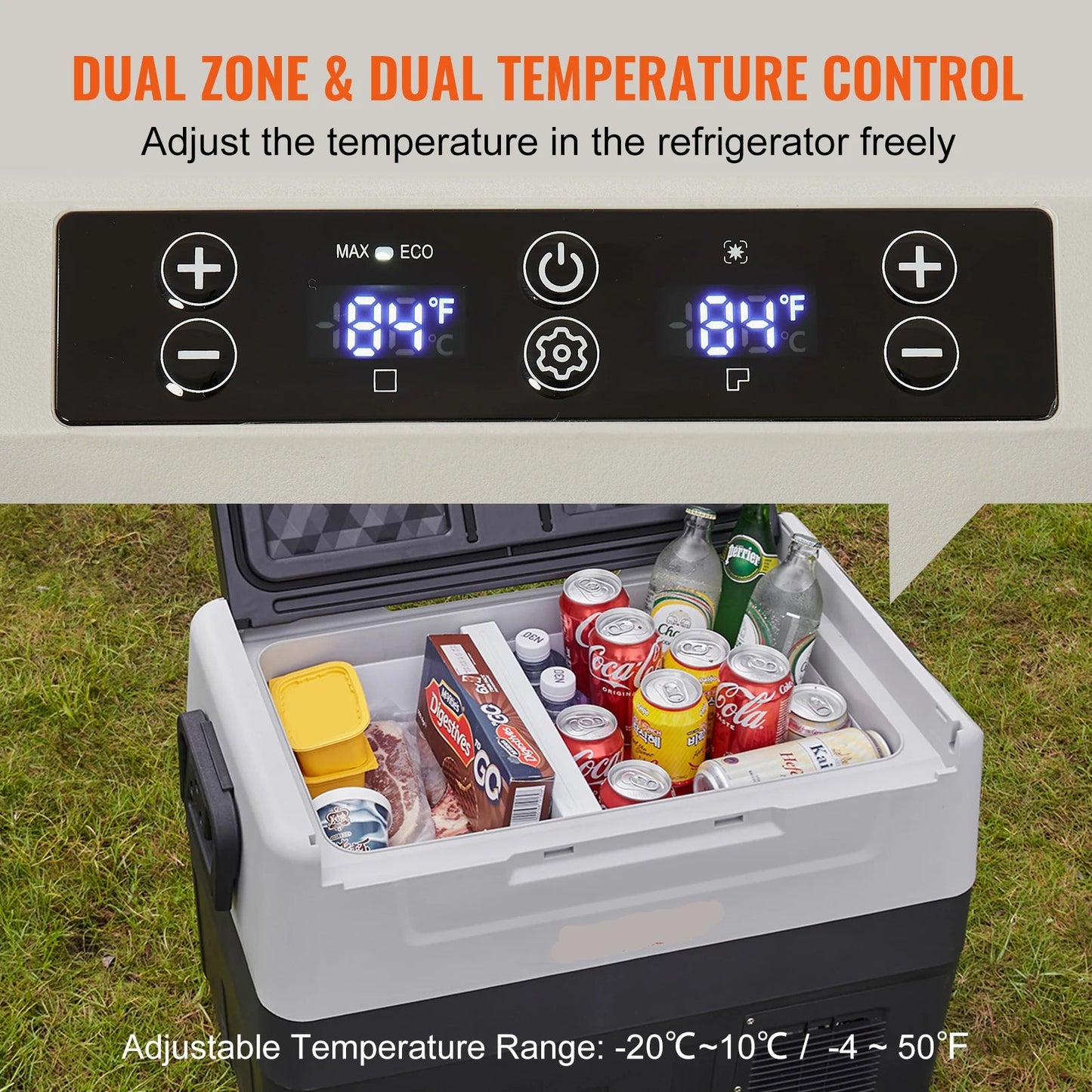 Draagbare Autokoelkast – Mobiele Koelbox – Camping Koelkast – 12V Koelbox – 35L – Dual Zone – Snel En Stil Koelen