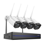 Beveiligingscamera - Draadloze Camera - Camerabewaking - Buiten Camera met Nachtzicht - 5MP Camera's - 8-Kanaals NVR - IP66 Weerbestendig