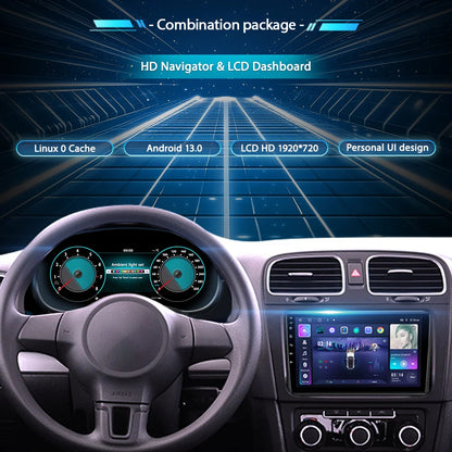 12.3'' LCD Digitaal Dashboard – Digitaal Meterpaneel – Auto Display – Instrumentenpaneel – Cockpit Display – Plug-and-Play Installatie – HD IPS Scherm