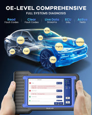 VO7 - OBD2 Scanner - Bidirectionele ECU-codering - Diagnosecomputer - Uitleesapparatuur Auto - Storing Verwijderen - Volledige systeemdiagnose - Diagnose Auto - Autodiagnosetool - Zwart