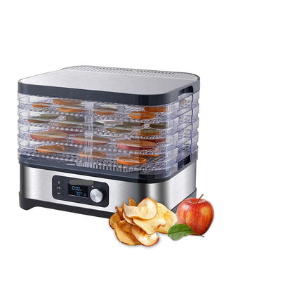 Voedseldroger – Dehydrator - Droogoven - Droogoven Voedseldroger - 5 Lades – Met Digitale Timer & Temperatuurregeling – BPA-vrij - QUORE