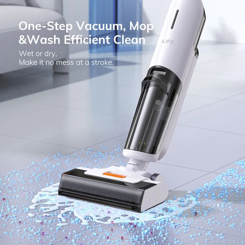 Nat & Droog Stofzuiger – Snoerloze Stofzuiger – Draadloze Schoonmaker – 3-In-1 Reinigingsapparaat – Zelfreinigend – 700 Ml Watertank – 30 Min Accuduur