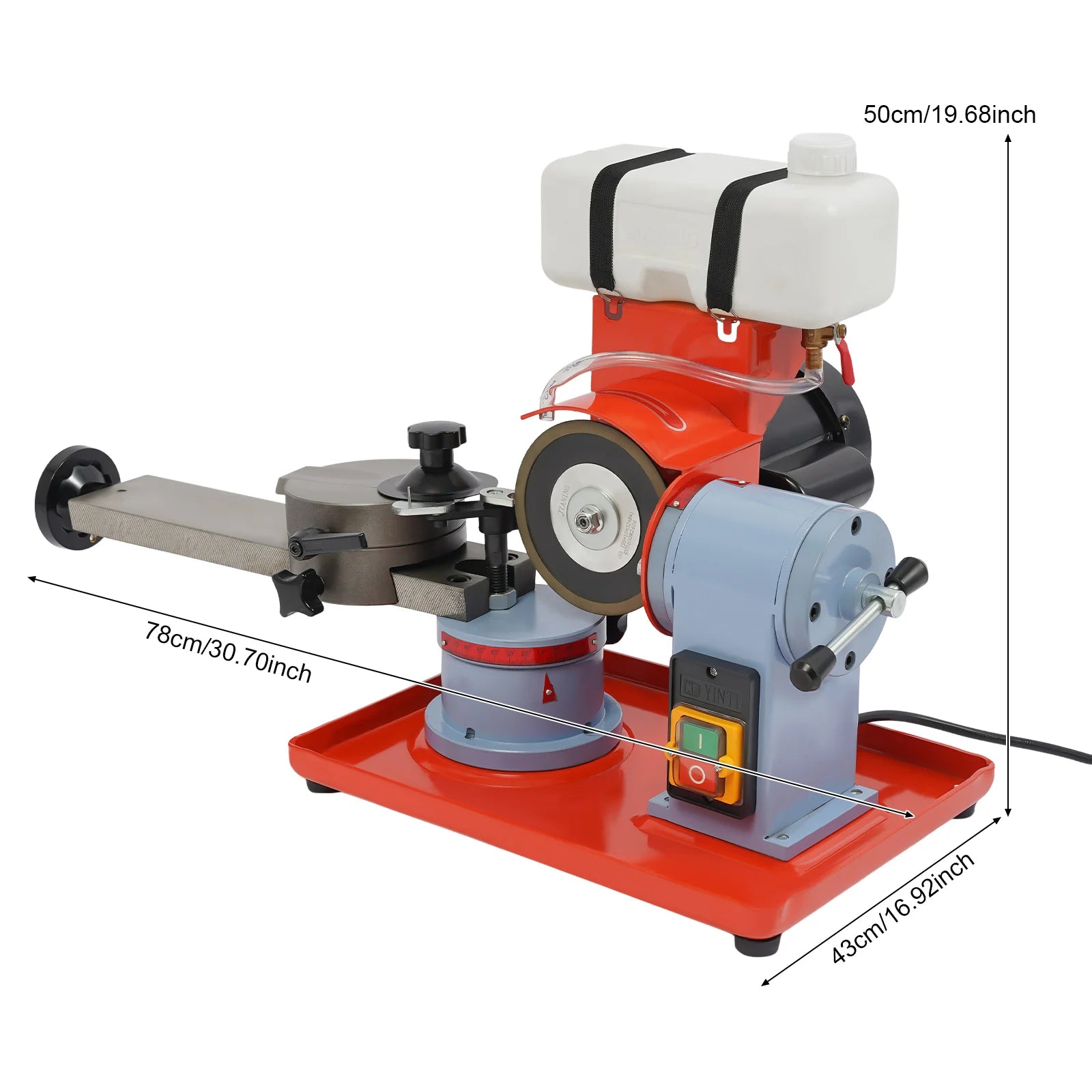 Zaagblad Slijpmachine – Zaagblad Scherpmaker – Slijpmachine Metaal – Houtbewerking Gereedschap – 250W Motor – Verstelbare Slijphoek - QUORE