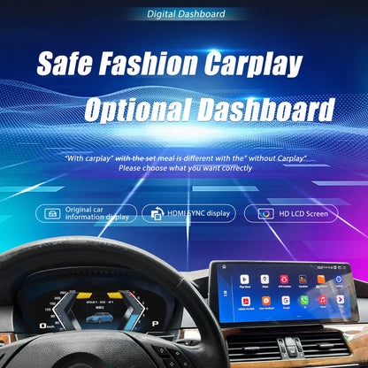 Digitaal Dashboard – Digitaal Cluster – Instrumentenpaneel – Virtual Cockpit – BMW F30 Variant – 12,3 Inch LCD Scherm – Plug & Play Installatie - QUORE
