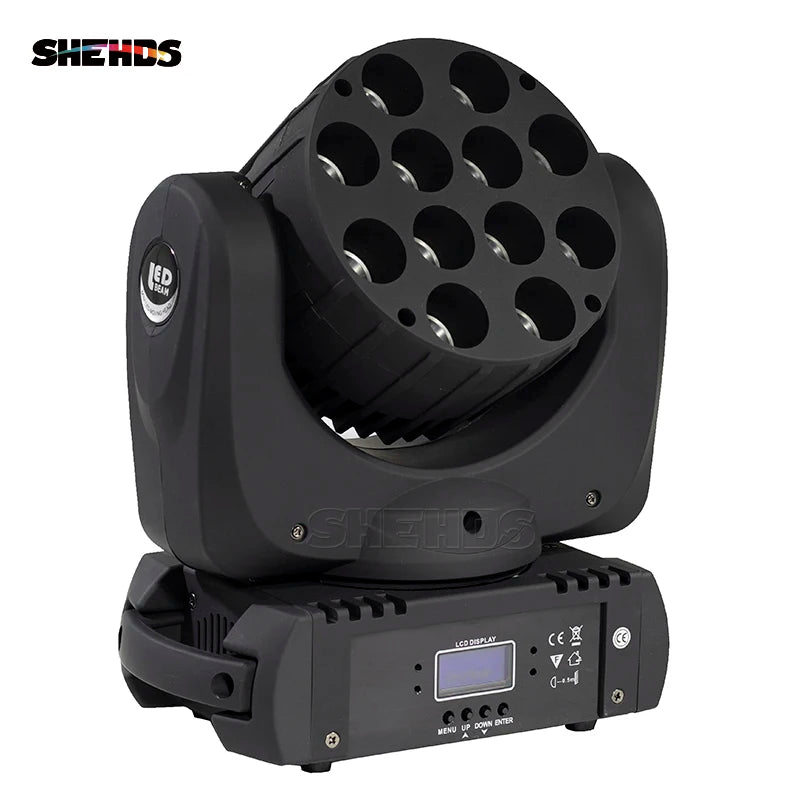 LED Moving Head Licht – RGBW Dj Licht – Podiumverlichting – Discolicht – Feestverlichting – EU Plug – 144W Krachtig Vermogen – Nauwkeurige DMX512 Besturing