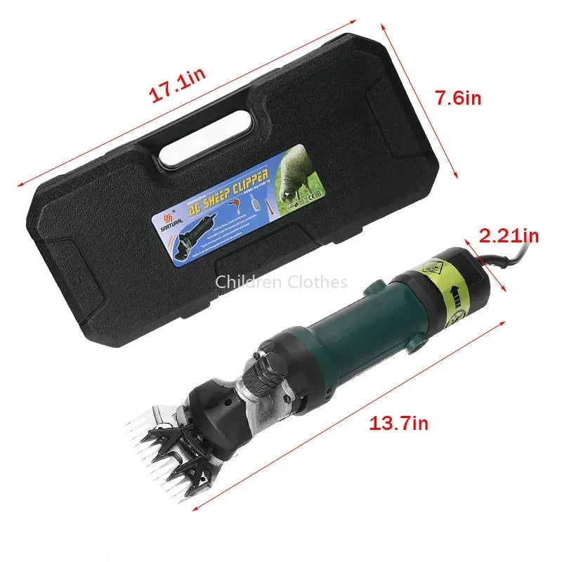 Schapenschaar – Schapentondeuse – Dierentrimmer – Geitenschaar – Wolknipper – Elektrisch – 2000W Motor – Roestvrijstalen Messen