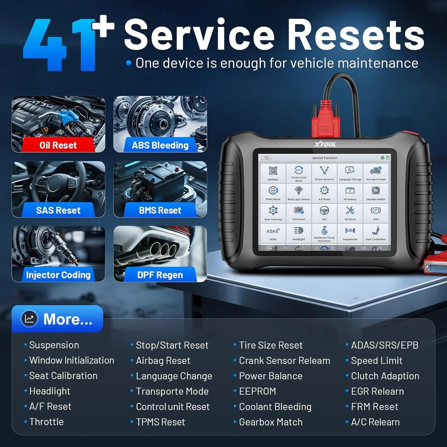 Autodiagnoseapparaat – OBD2 Scanner – Diagnosecomputer – Codelezer – Sleutelprogrammering – 8 Inch Touchscreen – 41+ Speciale Functies