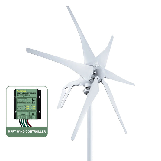 Windturbine - Windmolen - Windturbine Generator - Windenergie - 1000W - 12V - met MPPT Controller - Stille en Efficiënte Energieoplossing - voor Thuisgebruik en Off Grid Systemen