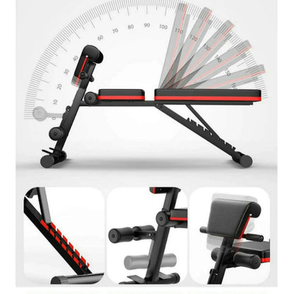 ABDOMINAL bench, adjustable, multifunctional for muscle, home gym, free shipping from Europe - QUORE