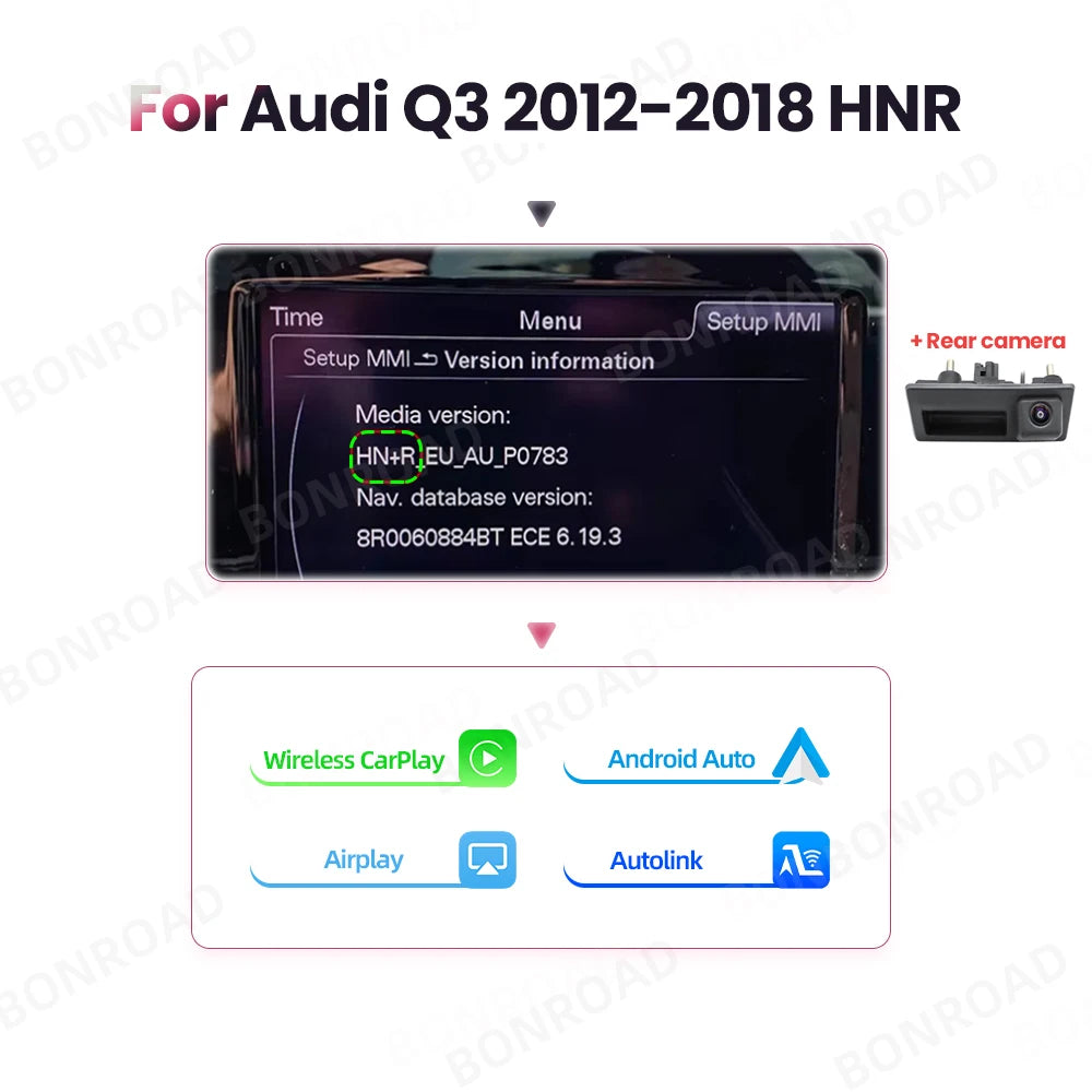 Carplay Adapter – Draadloze Interface – Android Auto Dongle – Mirror Link – AirPlay Ondersteuning – Geschikt Voor Audi A1 & Q3 2012-2018 – Bluetooth & Plug & Play