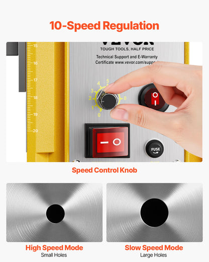Magneetboormachine - Elektrische Boorpers - Industriële Kernboormachine - Magnetische Boormachine - Boormachine - 1400W - 50 mm Boordiameter  50 mm Boordiepte - Voor Staal en IJzer