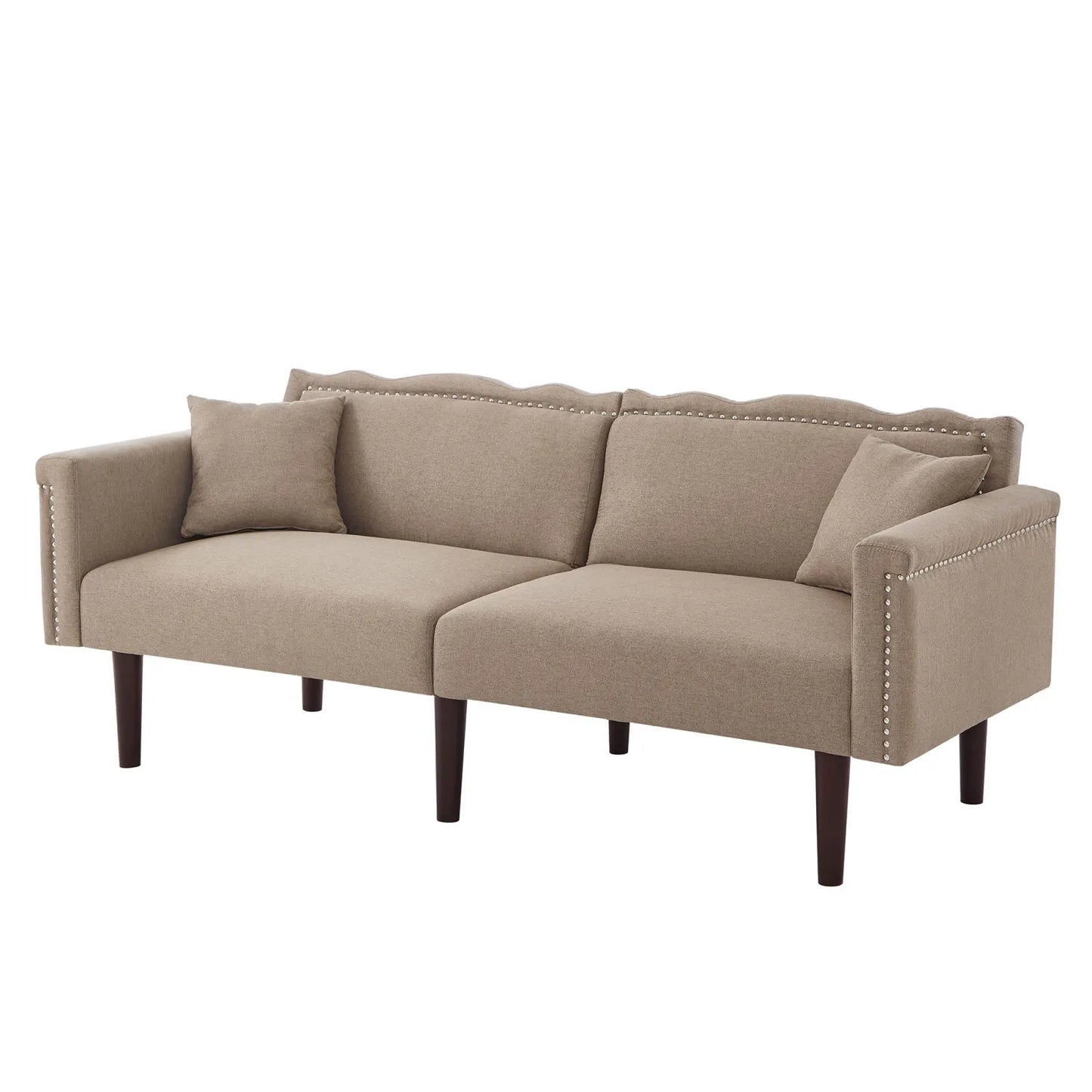 Sofa Bed – Slaapbank – Bedbank – Zithoek – Katoen-Linnen Bekleding – Verstelbare Rugleuningen – Hoogwaardig Schuim