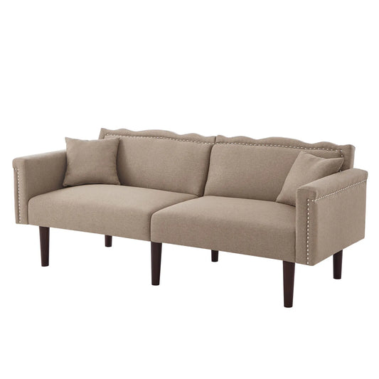 Sofa Bed – Slaapbank – Bedbank – Zithoek – Katoen-Linnen Bekleding – Verstelbare Rugleuningen – Hoogwaardig Schuim