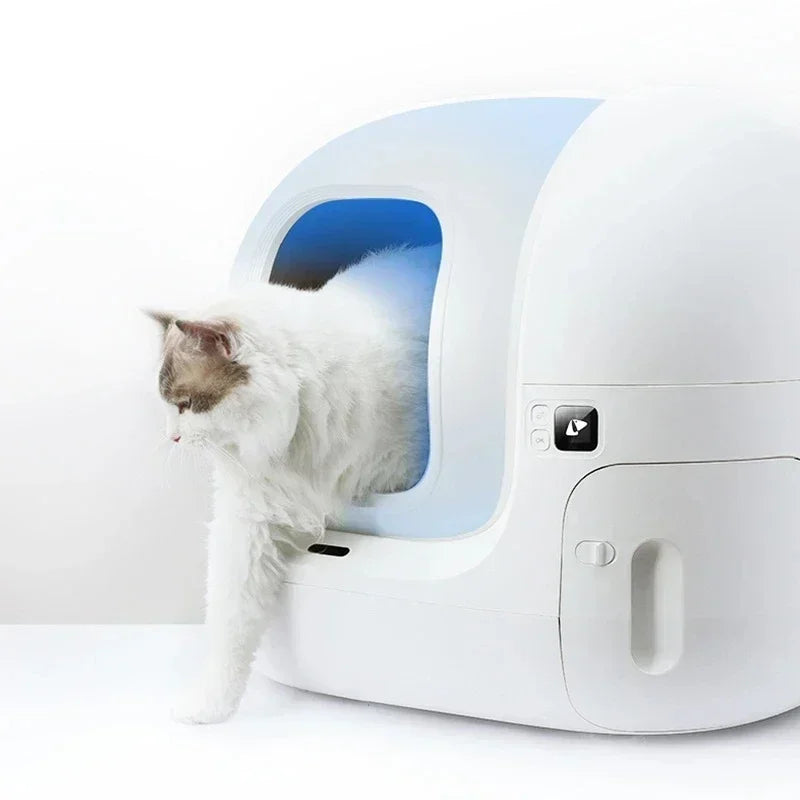 Kattenbak – Zelfreinigende Kattenbak – Automatische Kattenbak – Slimme Kattenbak – Elektrische Kattenbak – Met App Bediening – 7,6L Groot Reservoir