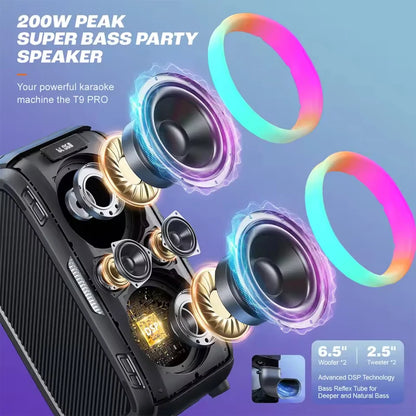 Bluetooth Speaker – Draagbare Speaker – Draadloze Speaker – Party Speaker – 250 Watt Piekvermogen – 12 Basstanden