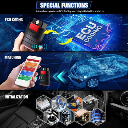 OBD2 Scanner – Diagnose Tool – Auto Uitlezer – Foutcode Lezer – Bluetooth Verbinding – Volledige Systeemdiagnose – Onderhoudsdiensten - Hete Versie