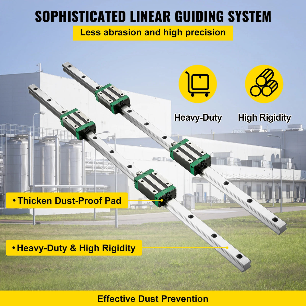 Geleiderail - 2Pcs lineaire geleiderail - koppelstrip set - 700MM - Slide Block - 4Pcs Slide Blocks RM1605 Kogelomloopspil W/Kogelmoer BF12/BK12 Moer- voor CNC DIY Frezen