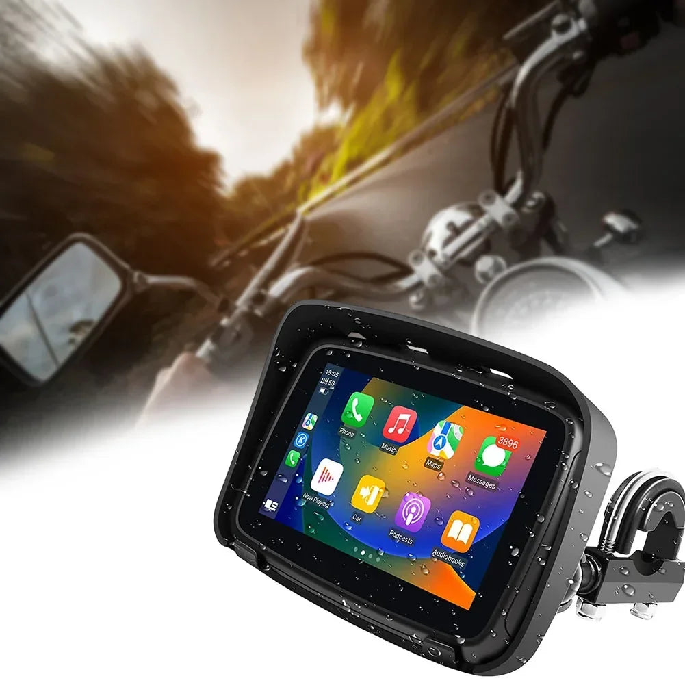 Motorfiets GPS – Motornavigatie – Draadloze Navigatie – Motorhouder – Scherm – 5 Inch HD Touchscreen – Waterdicht IPX7
