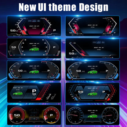 Digitaal Dashboard – Digitaal Cluster – Instrumentenpaneel – Virtual Cockpit – BMW F30 Variant – 12,3 Inch LCD Scherm – Plug & Play Installatie - QUORE