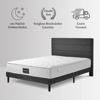 Matras – Pocketvering Matras – Koudschuimmatras – Slaapmatras – Matrassen 90x200 cm – 7-Zone Ergonomisch Koudschuim – Oeko-Tex Gecertificeerd 25 cm Hoogte