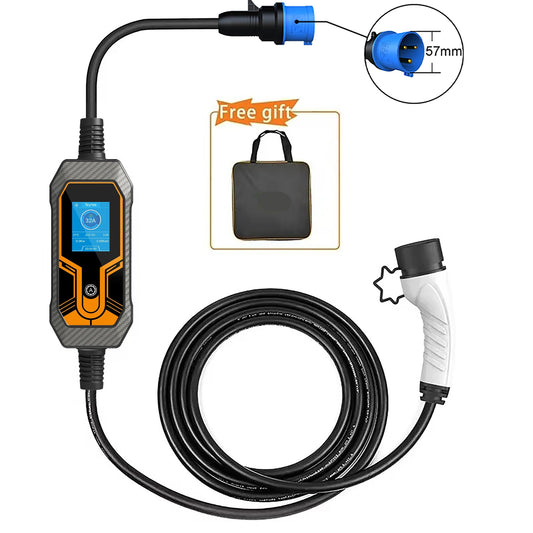Laadkabel Elektrische Auto – EV Kabel – Oplaadkabel – 7kW – 5 Meter – IP65 Waterdicht – 32A Snelladen