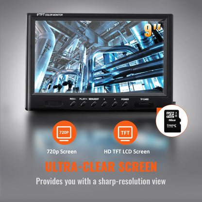 Rioolinspectiecamera – Afvoerinspectiecamera – Pijpencamera – Loodgieterscamera – Buizeninspectieapparaat – 9 Inch HD Kleurenscherm – IP68 Waterdicht Met 120 Meter Kabel