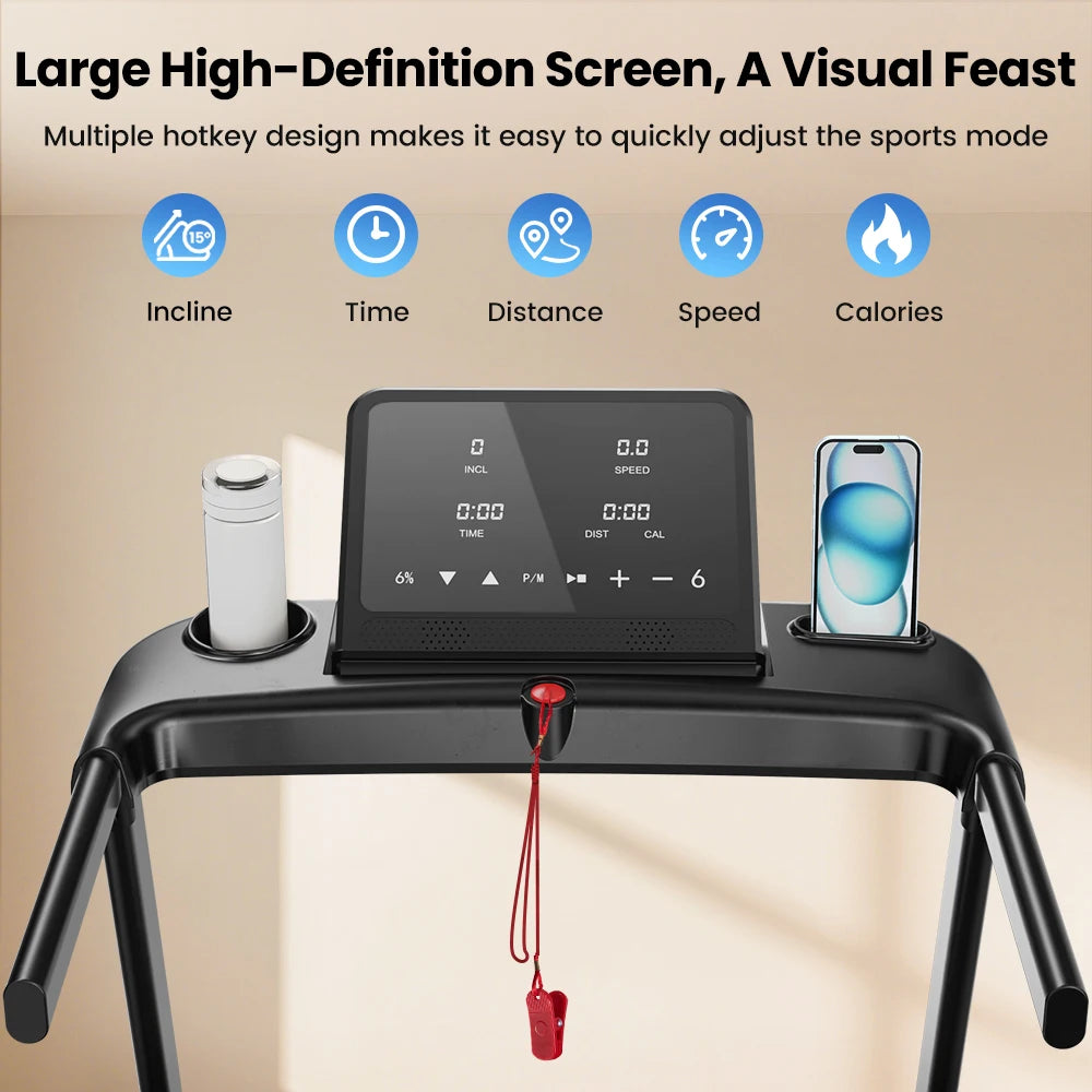 Loopband – Fitnessapparaat – Hardloopmachine – Treadmill – Wandelband – 3.0HP Motor – Inklapbaar Design