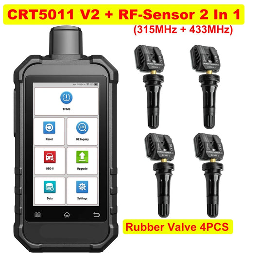 TPMS Diagnose Tool – Bandenspanningsensor Tester – Bandenspanning Monitor – TPMS Reset Tool – OBD-II Diagnose – 5-Inch Scherm – Wifi Updates